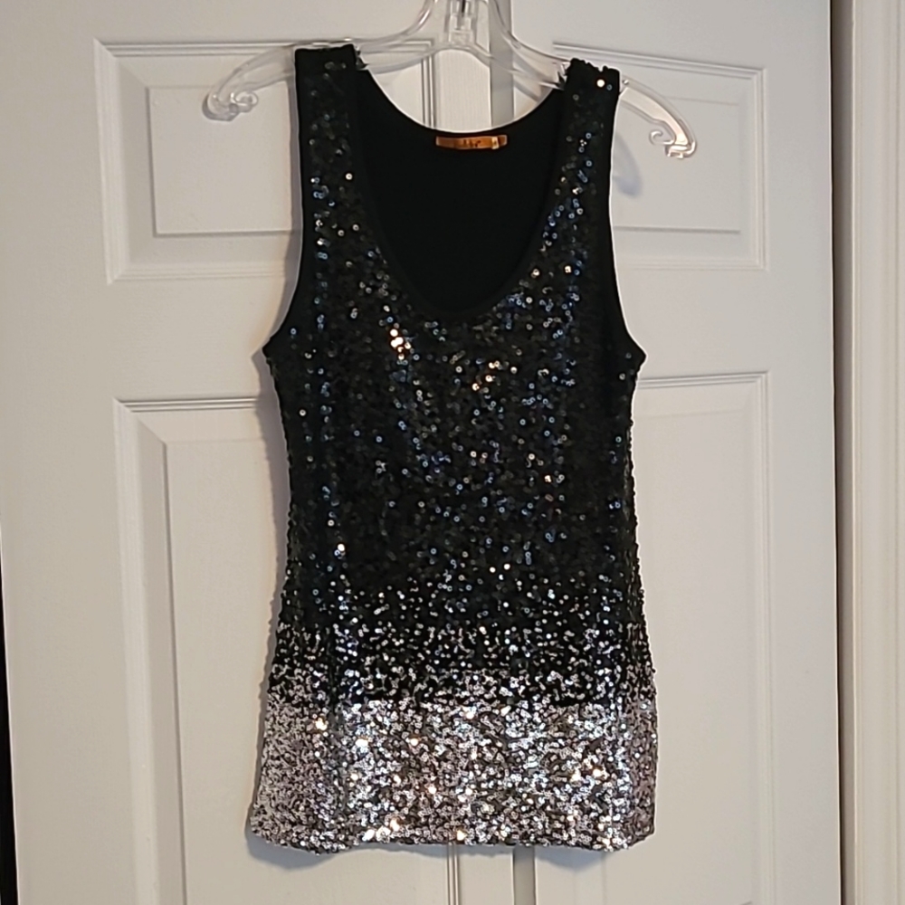 Ombre sequin tank top